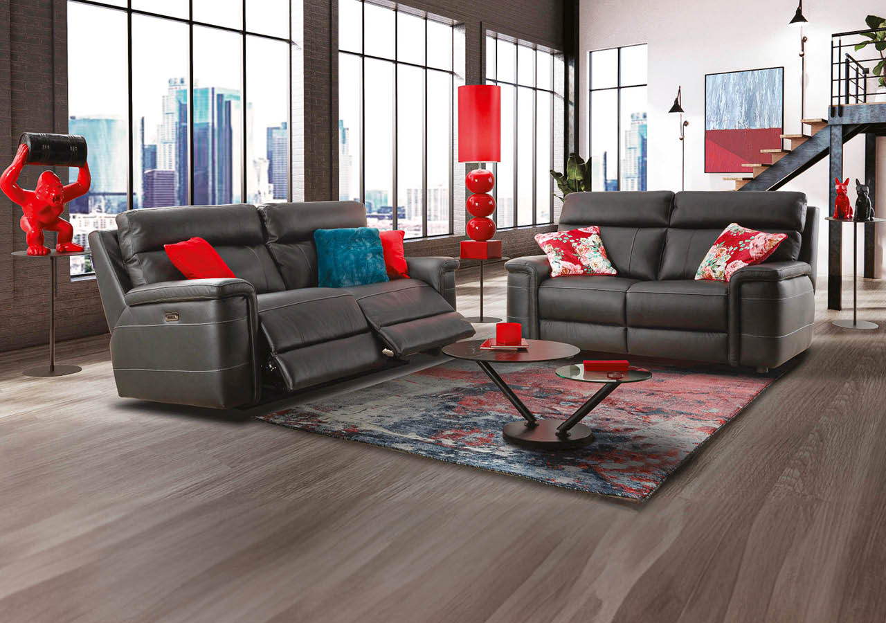 The interior ,Modern loft style living interior design. 3d rendering