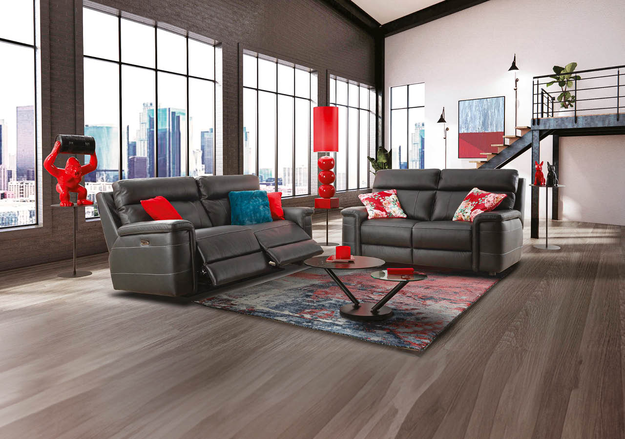 The interior ,Modern loft style living interior design. 3d rendering