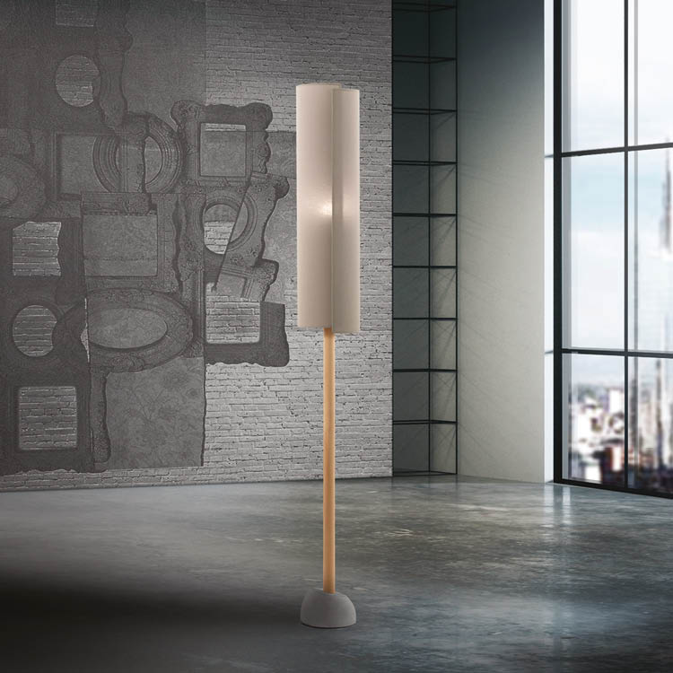 New grunge concrete office interior with empty wall and city view. Mock up, 3D Rendering 