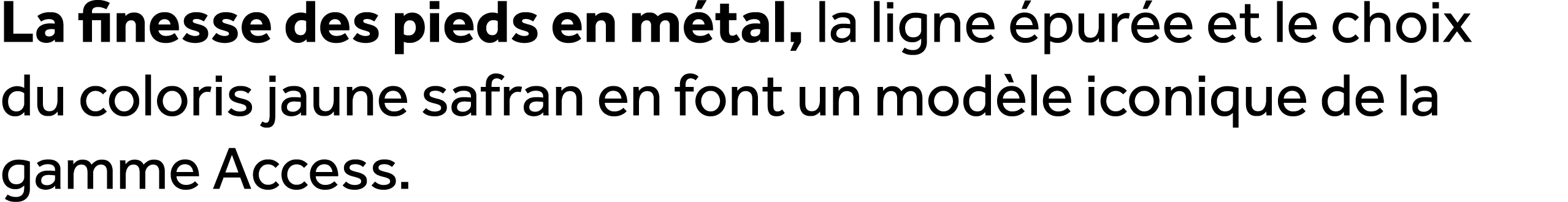 La finesse des pieds en m tal, la ligne pur e et le choix du coloris jaune safran en font un mod le iconique de la g...