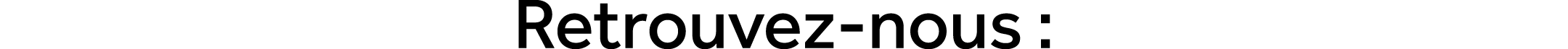 Retrouvez nous :