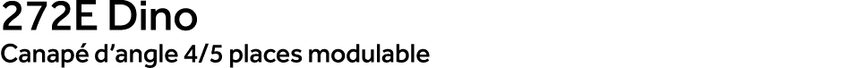 272E Dino Canap d’angle 4/5 places modulable