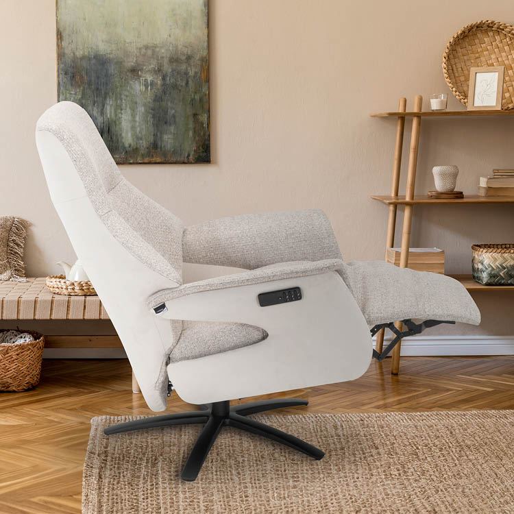 Stylish boho interior of living room with design chaise longue, and elegant personal accessories. Modern home decor. Template. Wabi sabi conepts.