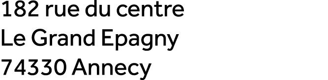 182 rue du centre Le Grand Epagny 74330 Annecy