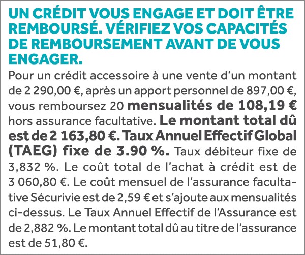 Un cr dit vous engage et doit tre rembours . V rifiez vos capacit s de remboursement avant de vous engager. Pour un ...