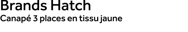 Brands Hatch Canap 3 places en tissu jaune