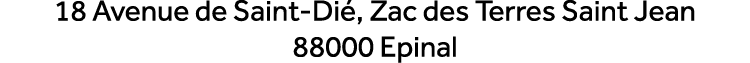 18 Avenue de Saint Di , Zac des Terres Saint Jean 88000 Epinal