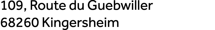 109, Route du Guebwiller 68260 Kingersheim