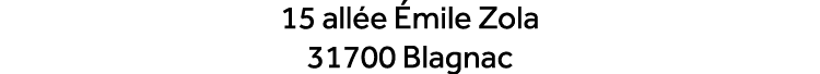 15 all e mile Zola 31700 Blagnac