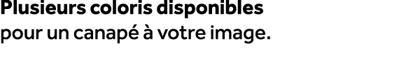 Plusieurs coloris disponibles pour un canap   votre image.