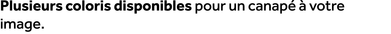 Plusieurs coloris disponibles pour un canap   votre image.