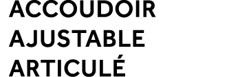 accoudoir ajustable articul 