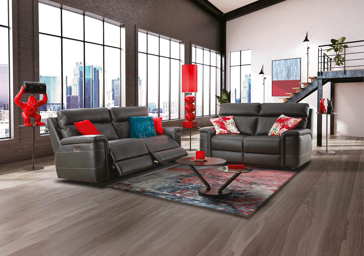 The interior ,Modern loft style living interior design. 3d rendering