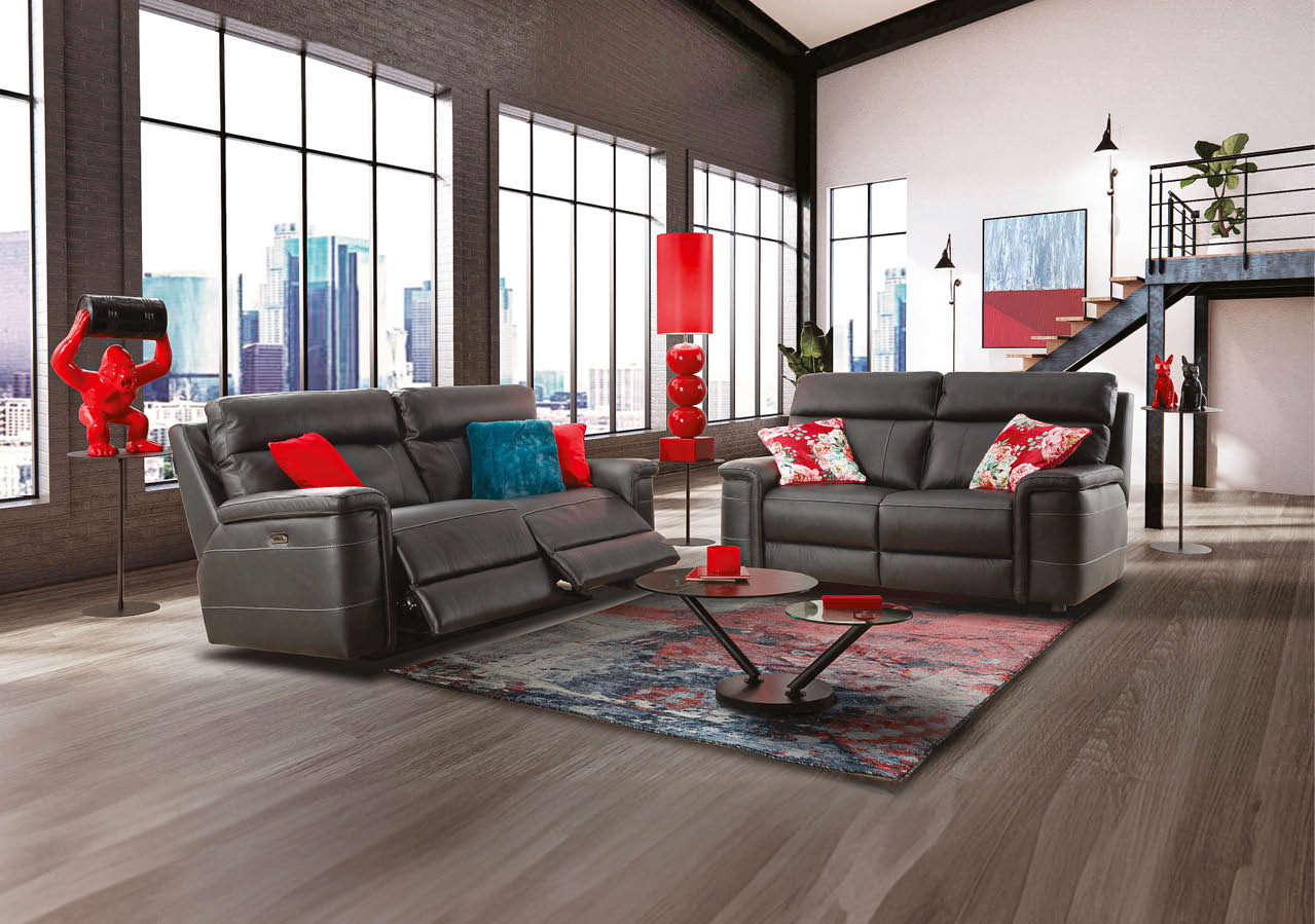 The interior ,Modern loft style living interior design. 3d rendering