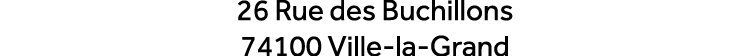 26 Rue des Buchillons 74100 Ville la Grand