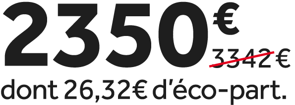 2350 €￼ dont 26,32€ d’ co part.