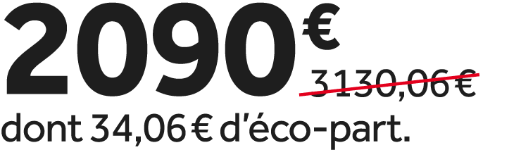 2090 €￼ dont 34,06 € d’ co part.
