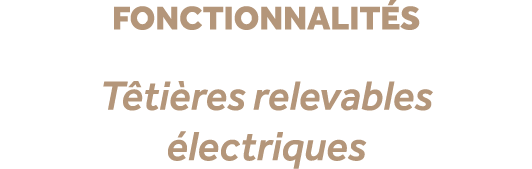 fonctionnalit s T ti res relevables lectriques