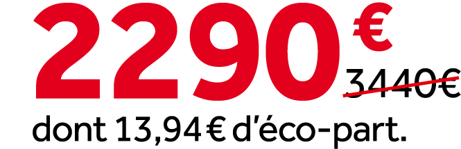 2290 €￼ dont 13,94 € d’ co part.