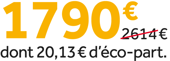 1790 €￼ dont 20,13 € d’ co part.