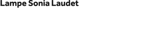 Lampe Sonia Laudet 
