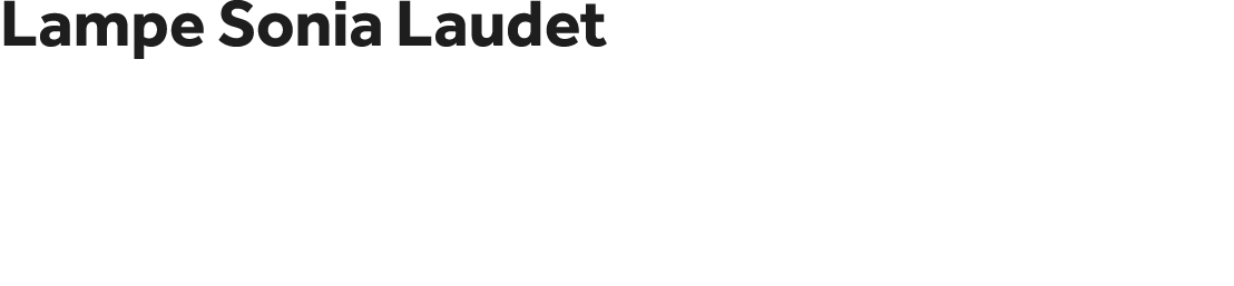 Lampe Sonia Laudet 