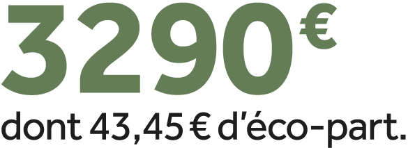 3290 € dont 43,45 € d’ co part.