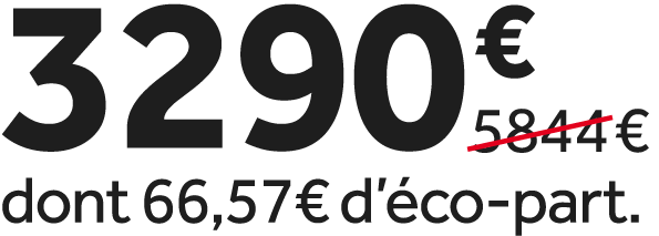 3290 €￼ dont 66,57€ d’ co part.