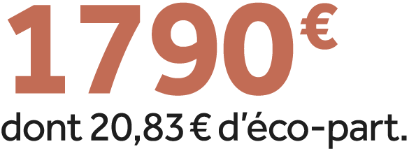1790 € dont 20,83 € d’ co part.