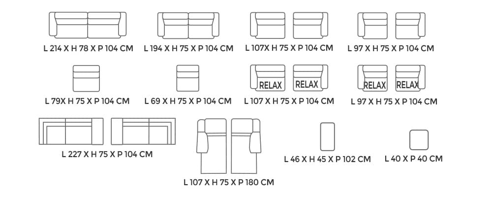 Dimensions Modèle 227E FOXY
