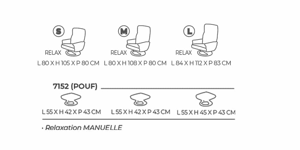 Dimensions Modèle 7252