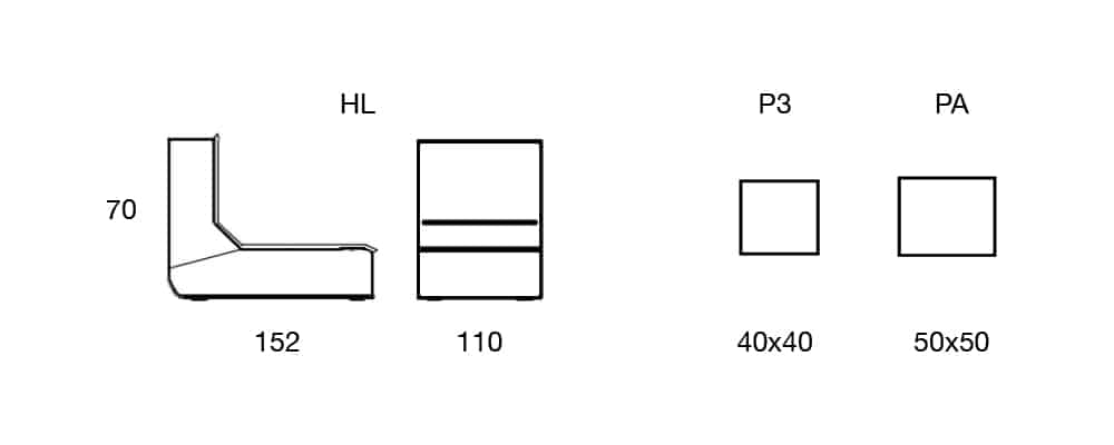 Dimensions Modèle P353