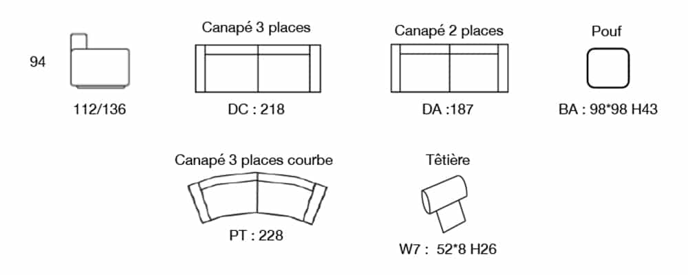 Dimensions MODÈLE 2605 EAGLE