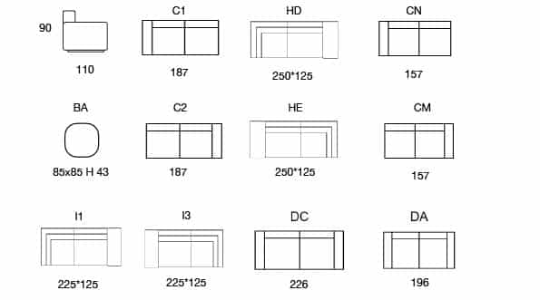 Dimensions 2626 Wallon