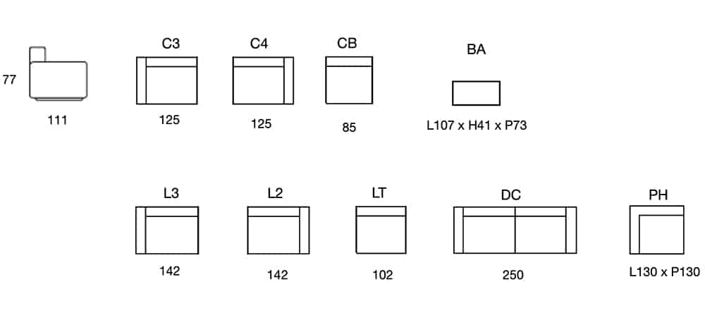 Dimensions 3052 Jardin