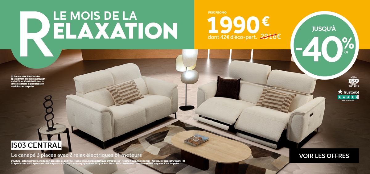 Le mois de la Relaxation. Jusqu'à -40%