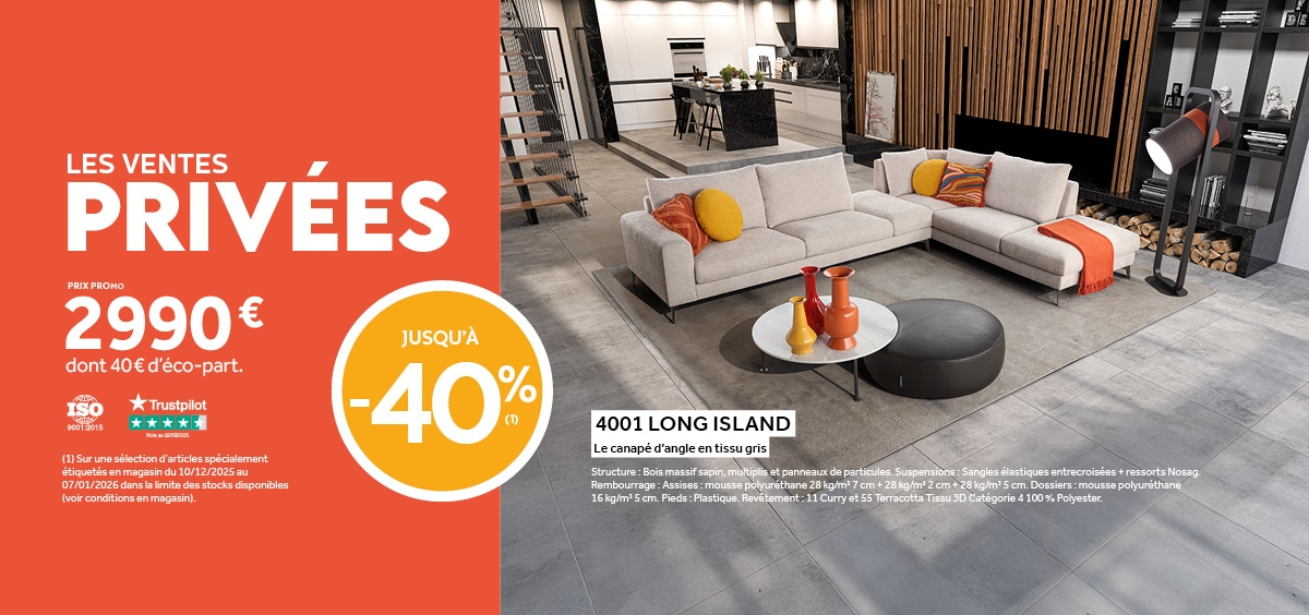 Les ventes privées jusqu'à -40%