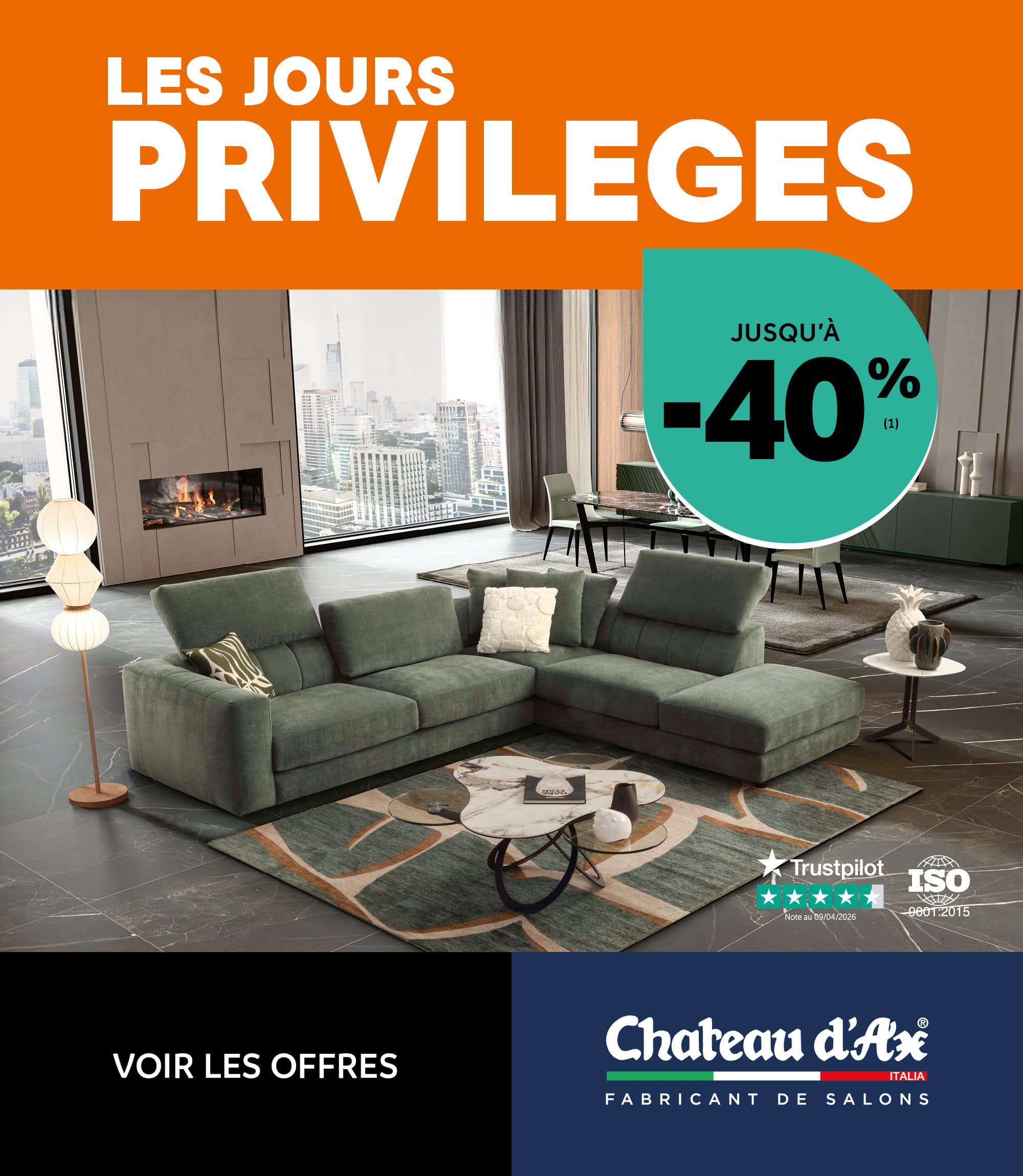 Les jours privilèges jusqu'à -40%
