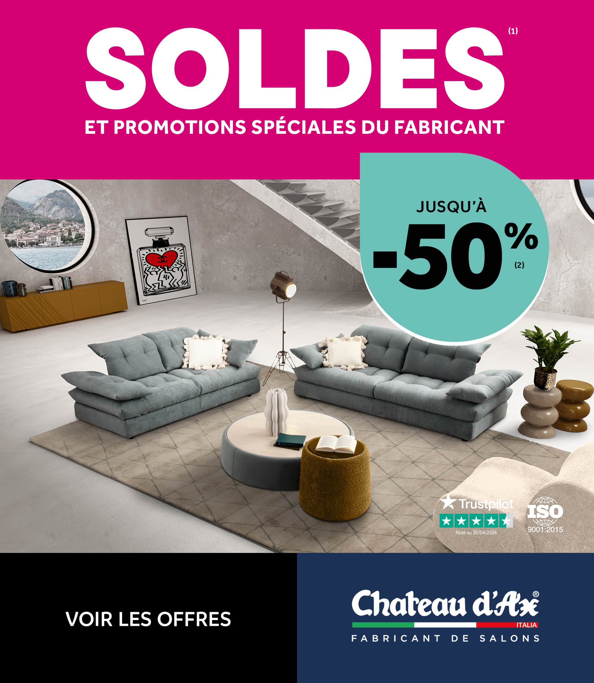 Soldes d'été jusqu'à -50%