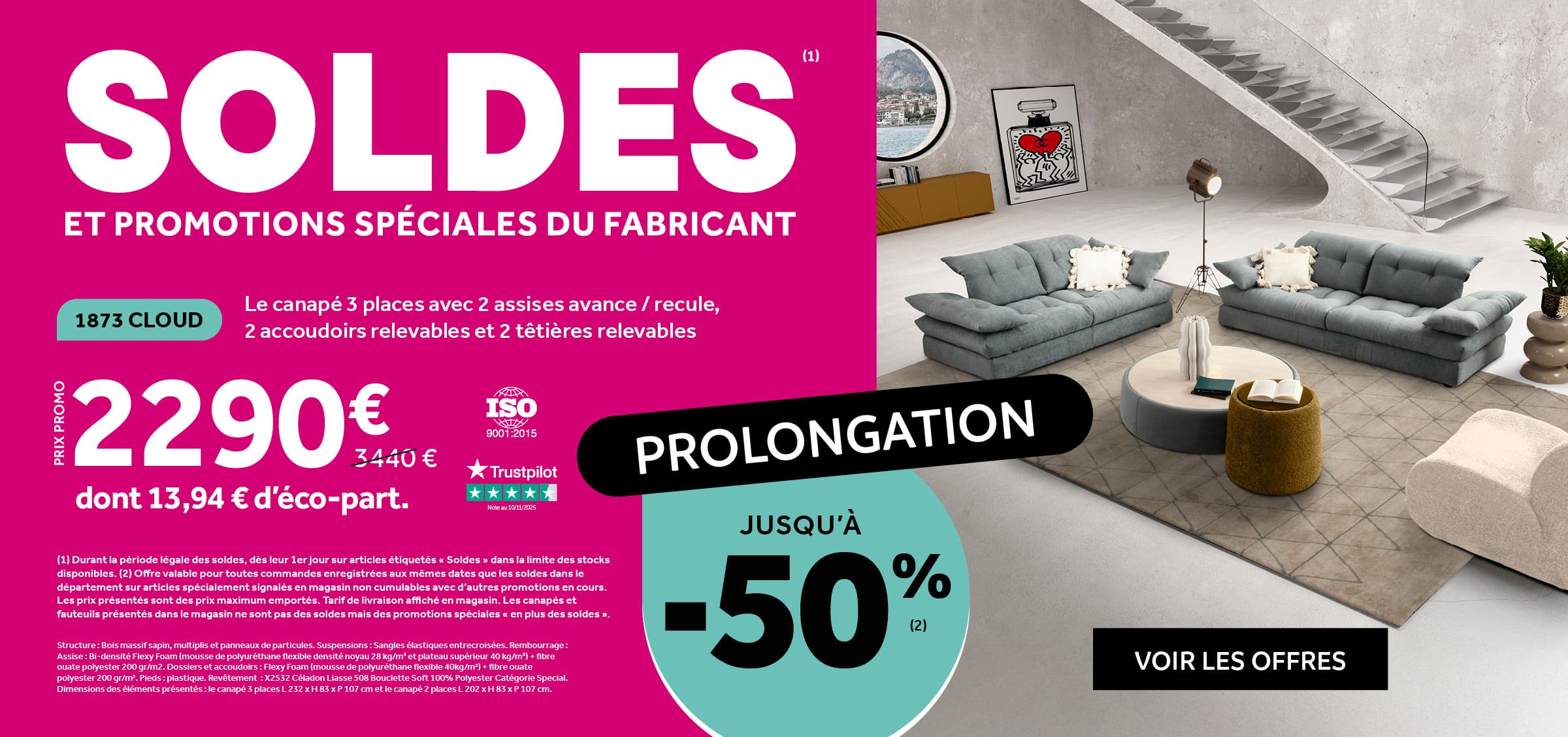 Soldes d'été jusqu'à -50%
