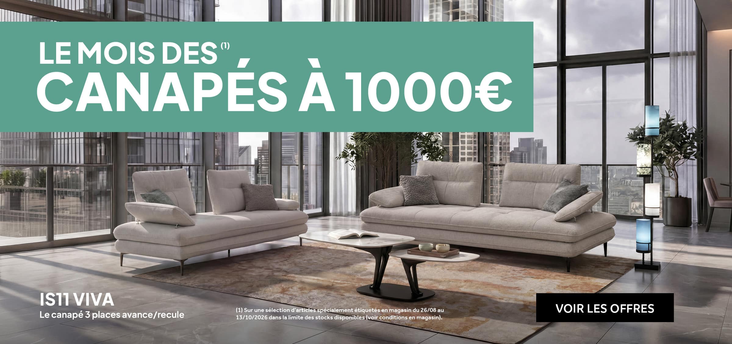 Le mois des canapés à 1000€